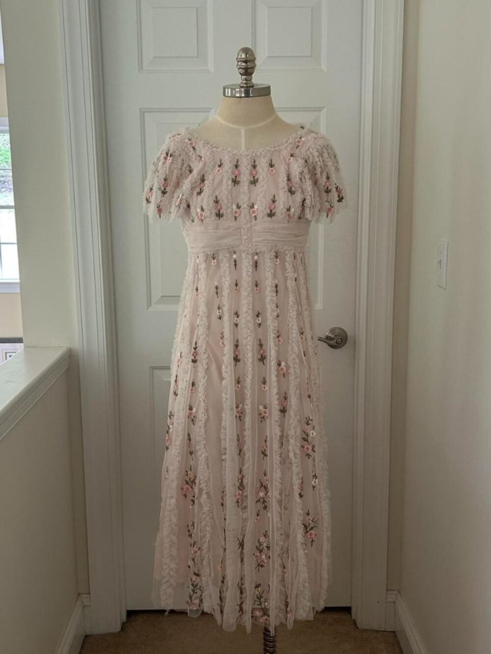 Me's by Mac Duggal 8064 Dress Manhattan Dress pink blush floral kids maxi dress